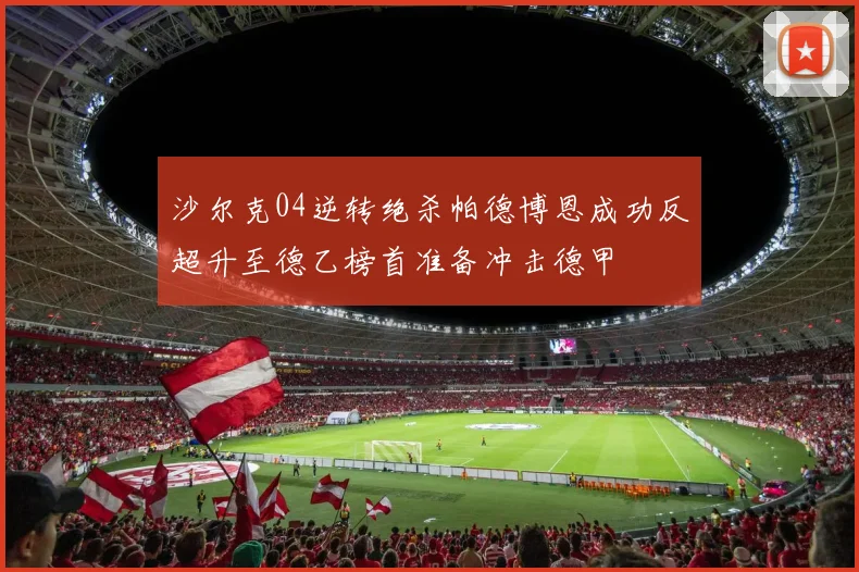 沙尔克04逆转绝杀帕德博恩成功反超升至德乙榜首准备冲击德甲